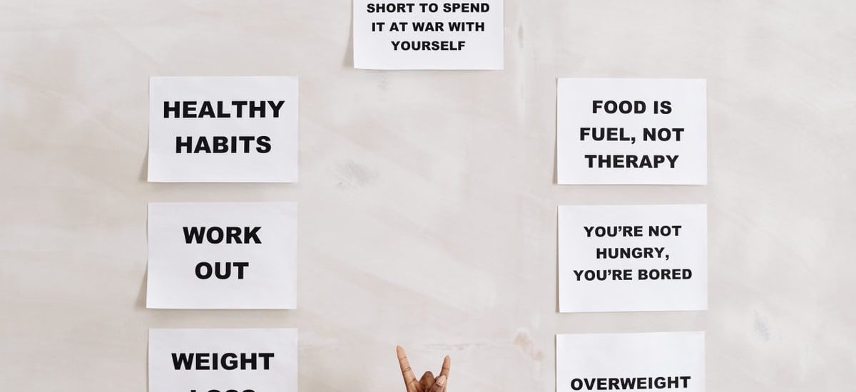 Motivational quotes promoting healthy living, fitness, and wellness habits.
